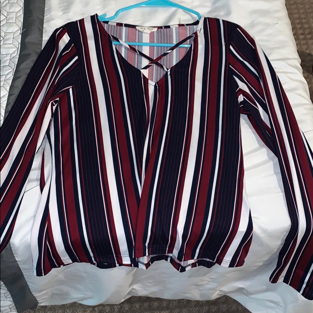 Red, white, and blue super soft tee
